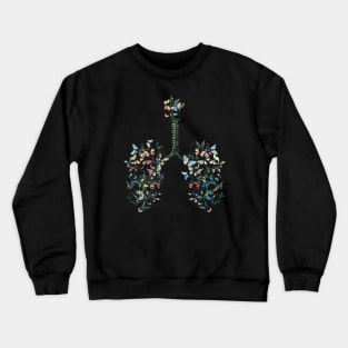 Lung Anatomy / Cancer Awareness 19 Crewneck Sweatshirt